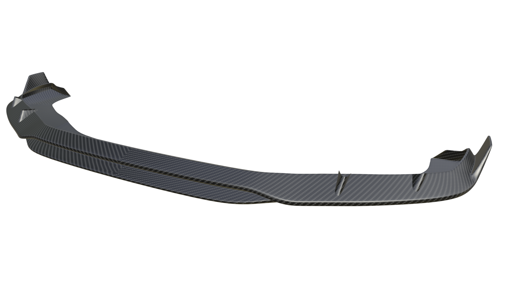 Губа переднего бампера manhart