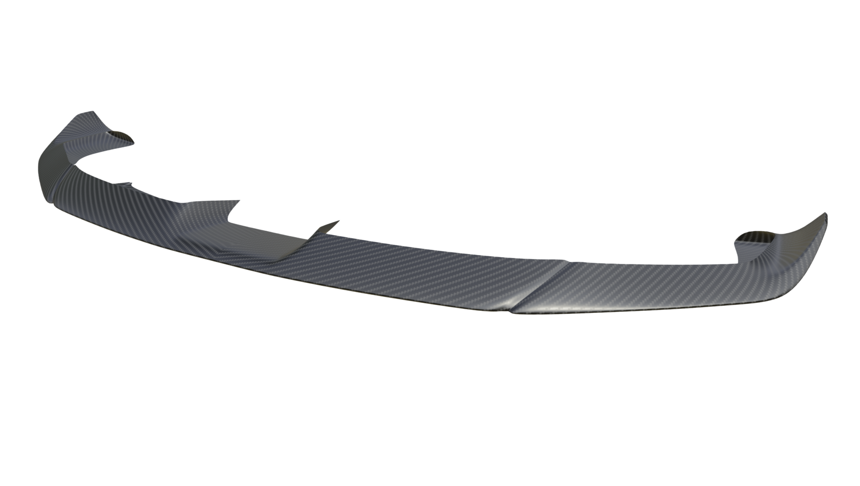 Губа переднего бампера